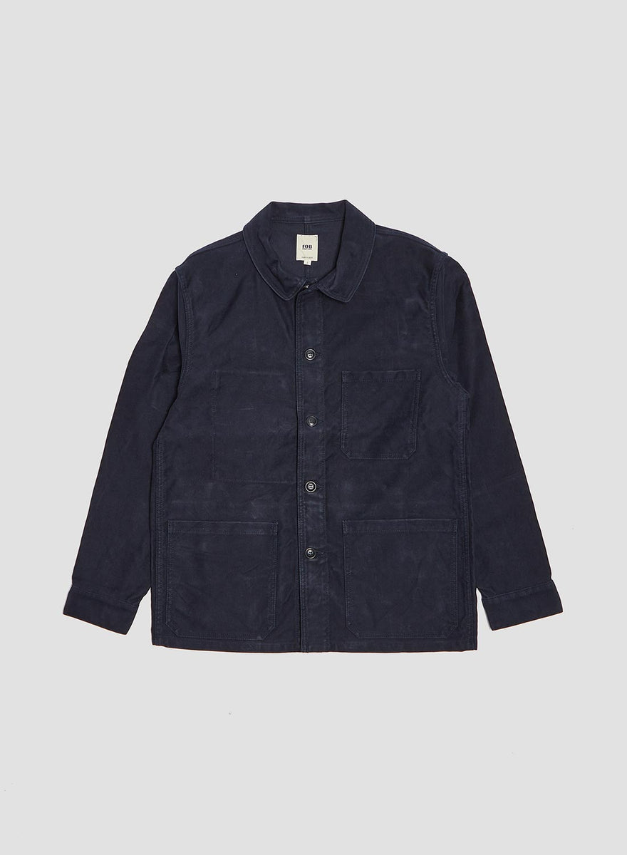 FOB Factory French Moleskin Jacket Navy – Nigel Cabourn