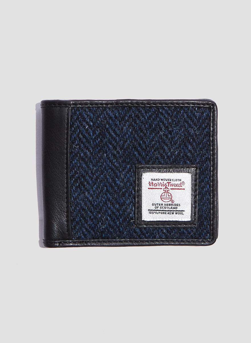 Harris Tweed Leather Bi-Fold Wallet