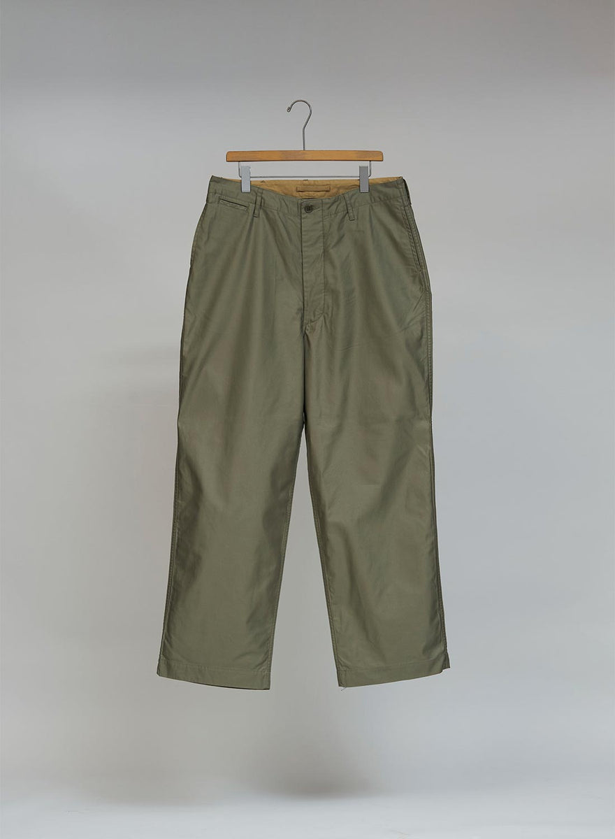 New Basic Chino Pant Moleskin in Green