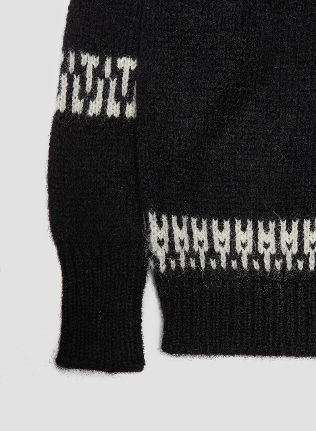 Batoner Nordic Crew Neck Jumper in Black – Nigel Cabourn