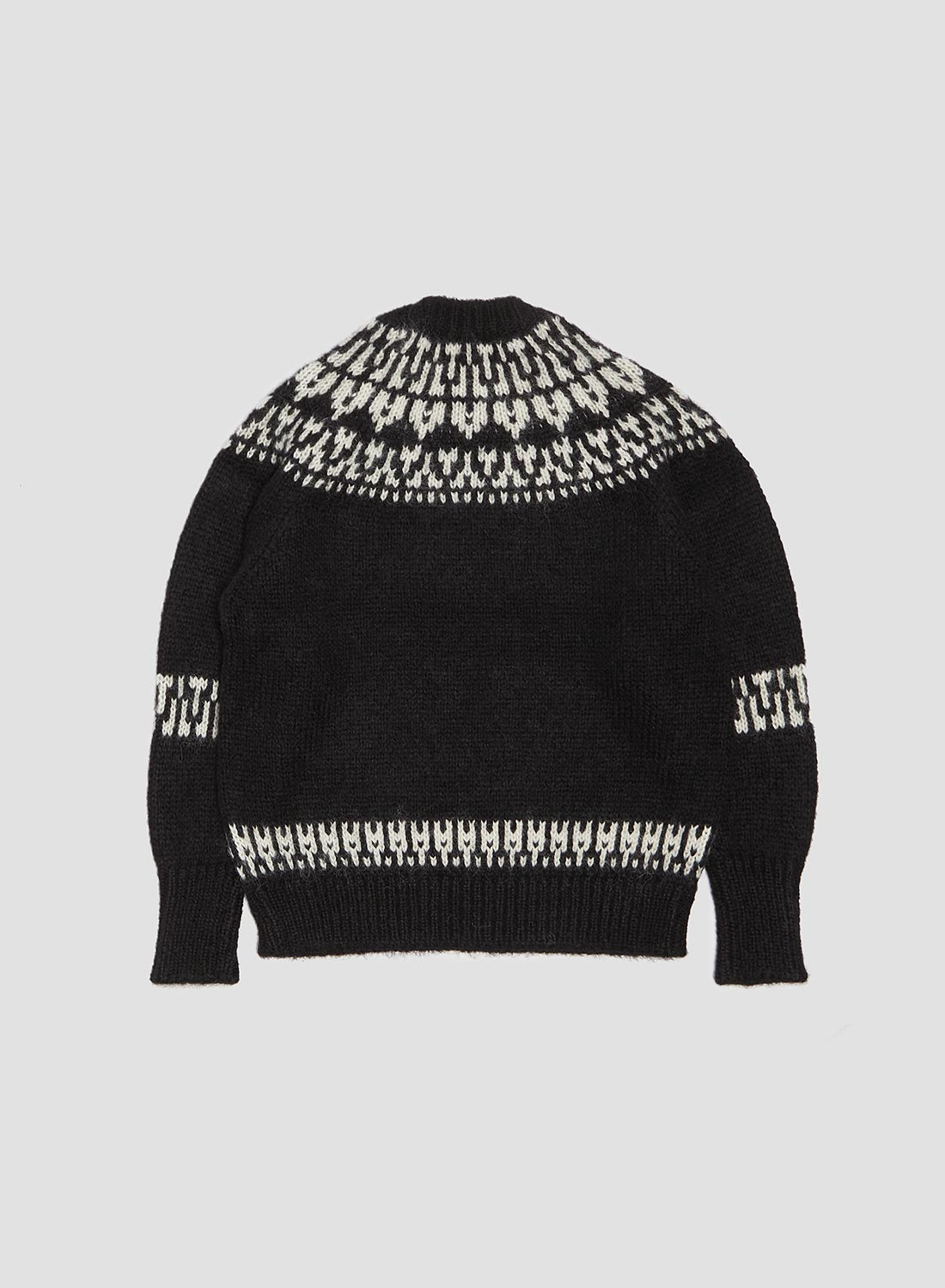 Batoner Nordic Crew Neck Jumper in Black – Nigel Cabourn