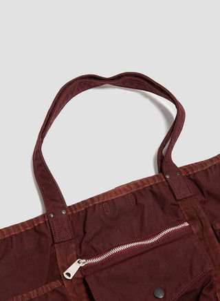 Porter-Yoshida & Co Crag Tote Bag in Burgundy