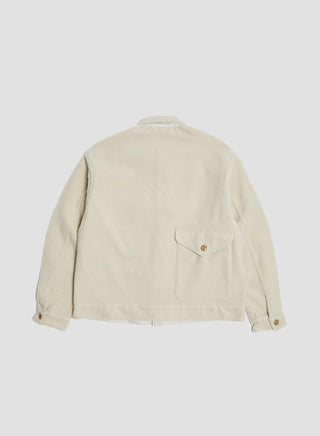 French Work Short Jacket in Ivory