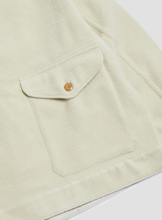 French Work Short Jacket in Ivory