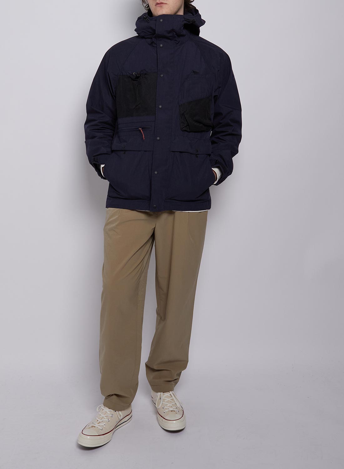 Nanga Takibi Mountain Parka in Navy – Nigel Cabourn