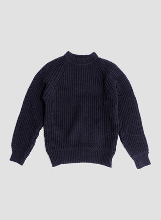 Fisherman Sweater in Navy