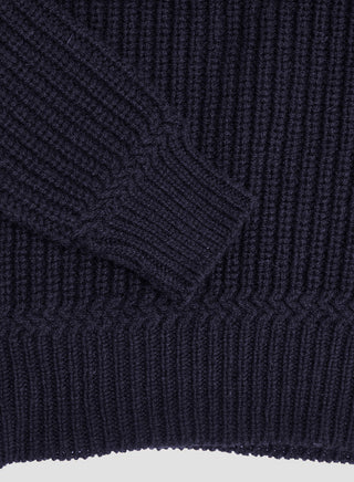 Fisherman Sweater in Navy