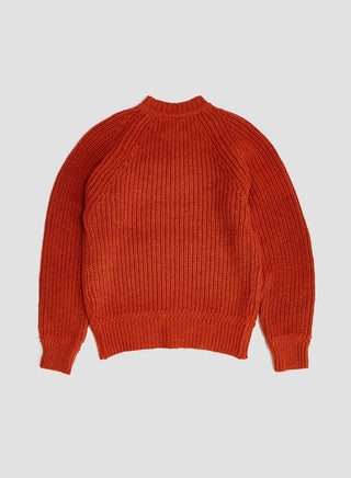 Fisherman Sweater in Pheasant Orange