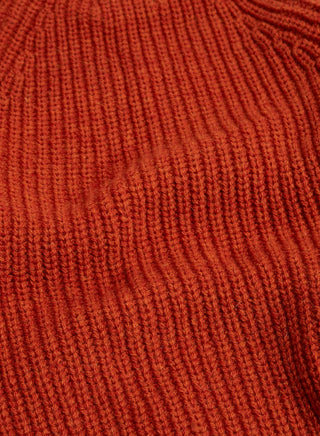 Fisherman Sweater in Pheasant Orange