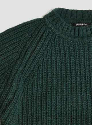 Fisherman Sweater in Conifer Green