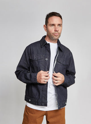 Short Jacket Denim in Indigo