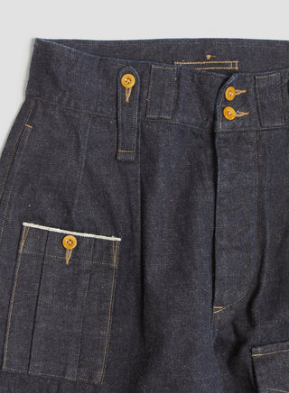 British Army Pant Loose Denim in Indigo