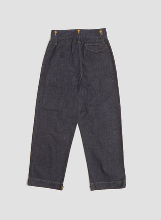 British Army Pant Loose Denim in Indigo