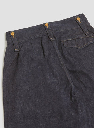 British Army Pant Loose Denim in Indigo