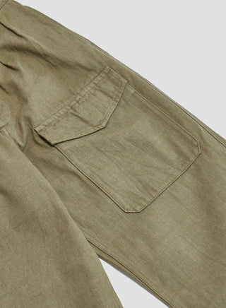 British Army Pant Loose Denim in Green