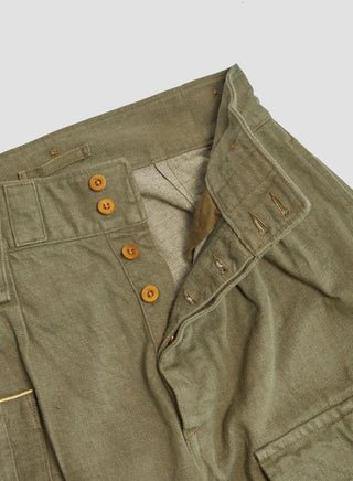 British Army Pant Loose Denim in Green