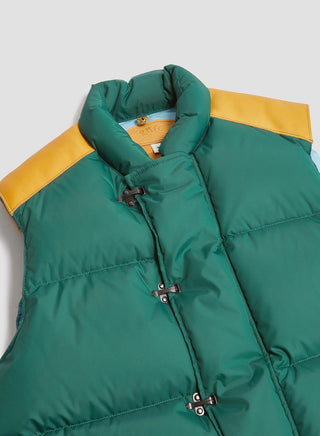 Rocky Mountain Featherbed x Nigel Cabourn Down Vest Clip in Green