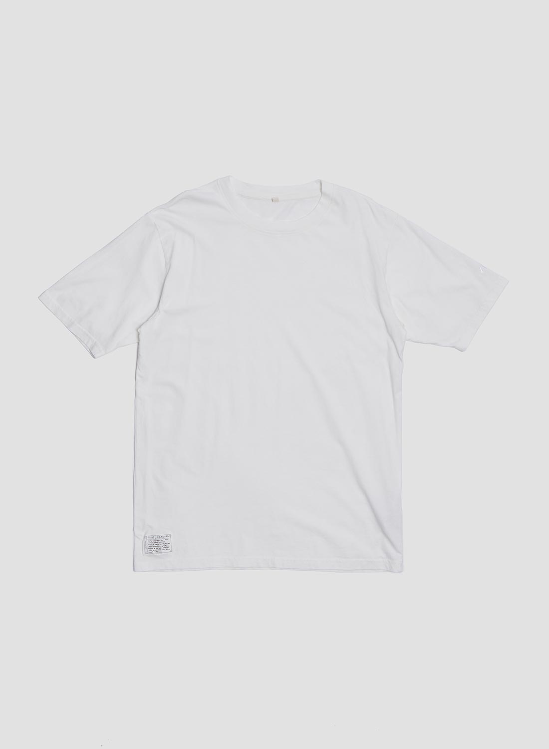 Embroidered Relaxed Fit Tee in Stone Wash White – Nigel Cabourn