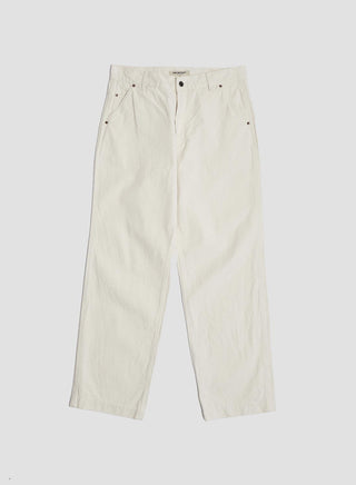 FOB Factory Cotton Duck Work Pant in Ecru