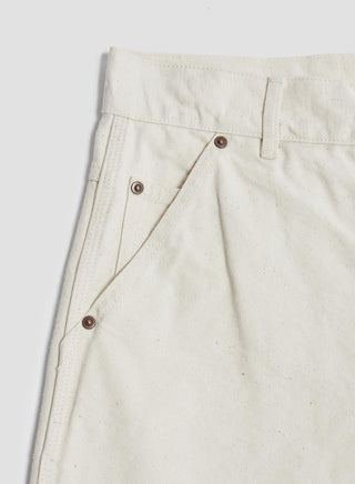 FOB Factory Cotton Duck Work Pant in Ecru