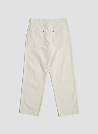 FOB Factory Cotton Duck Work Pant in Ecru