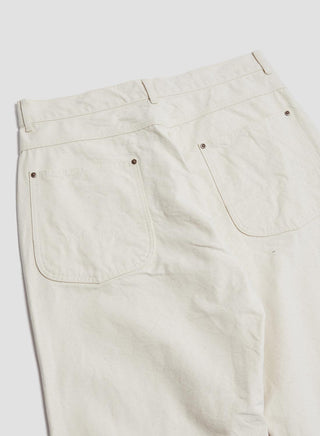 FOB Factory Cotton Duck Work Pant in Ecru