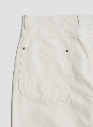 FOB Factory Cotton Duck Work Pant in Ecru