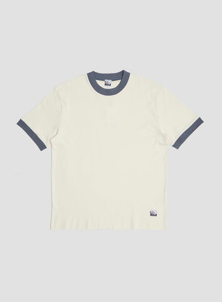 Nigel Cabourn x Sunspel Relaxed Heavyweight Supima Ringer T-Shirt in Undyed