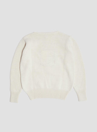 Nigel Cabourn x Sunspel English Wide Neck Merino Jumper in Ecru