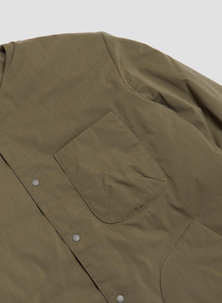 Nanga Hinoc Ripstop Inner Down Cardigan in Army Green