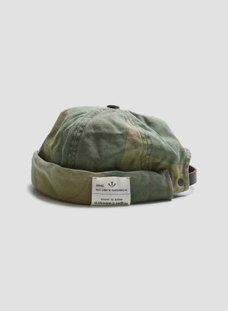 Roll Cap Fade Camo in Green