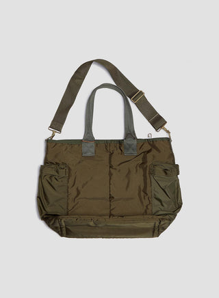 Porter Yoshida & Co Force 2Way Tote Bag in Olive Drab