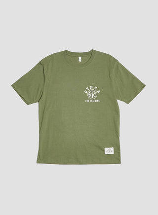 Gym Stencil Tee in Green