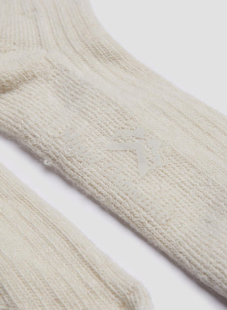 Alpaca Wool Sock in Cream