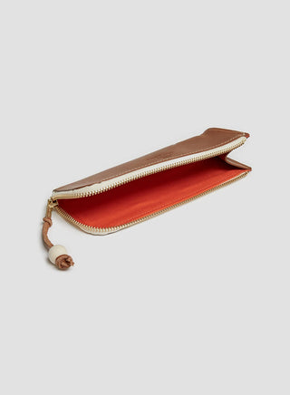 Leather Pencil Case in Tan