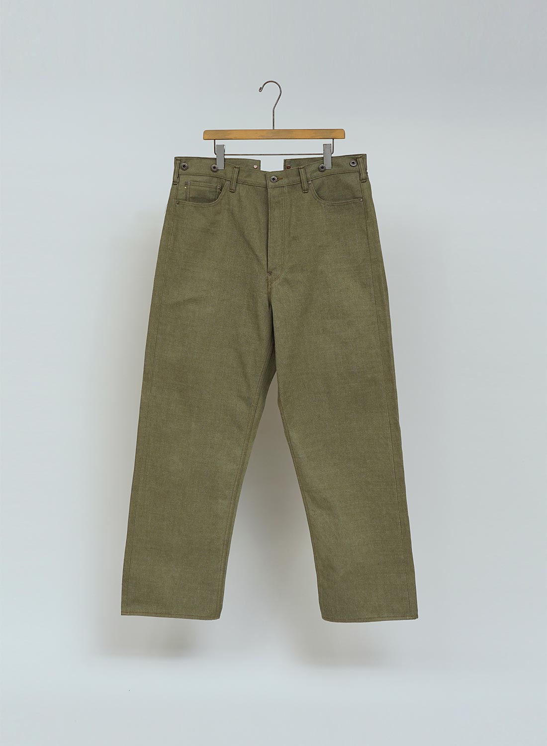 Railman Denim Pant in Green