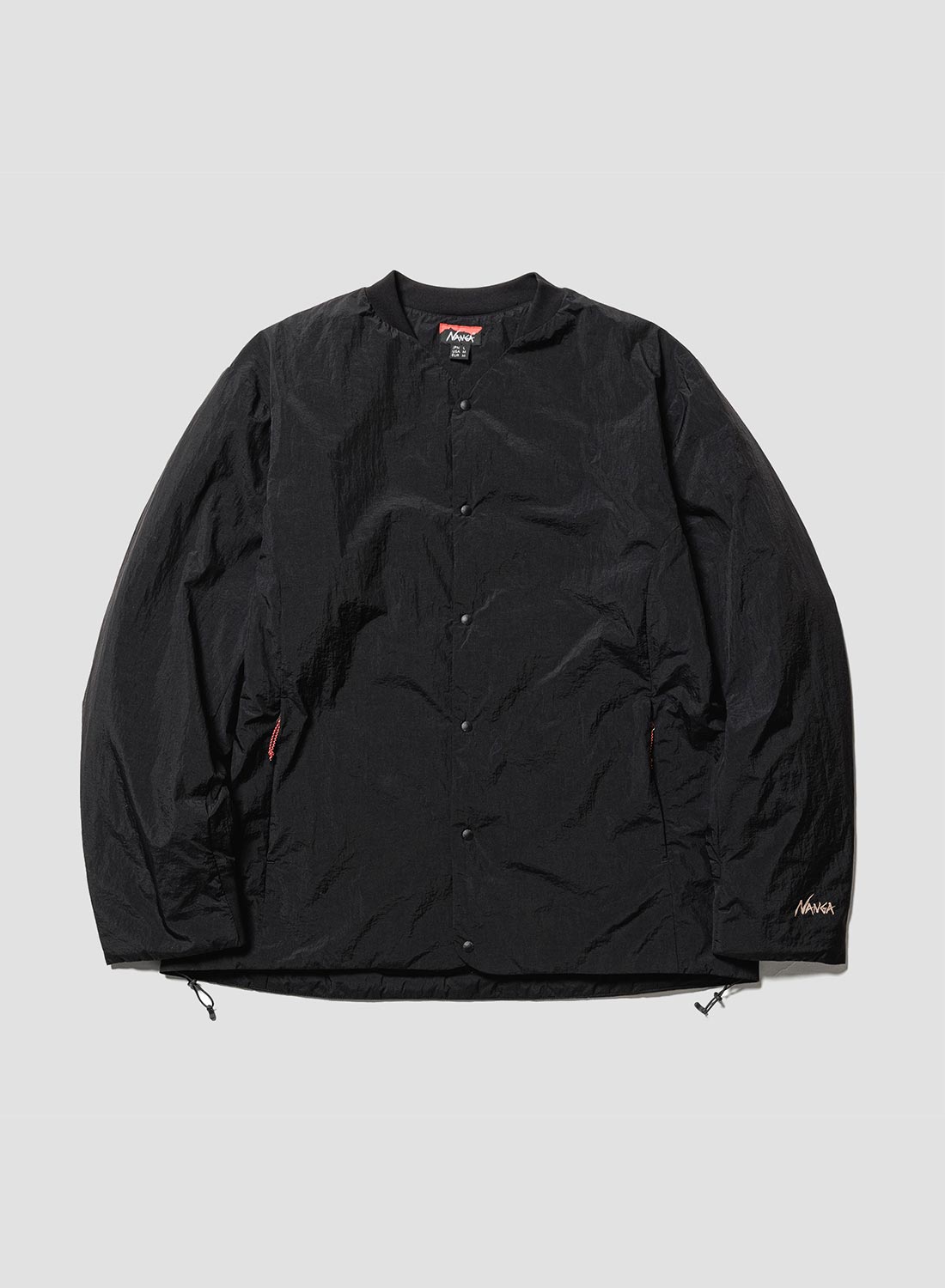 Nanga No Collar Soft Down Cardigan in Black – Nigel Cabourn