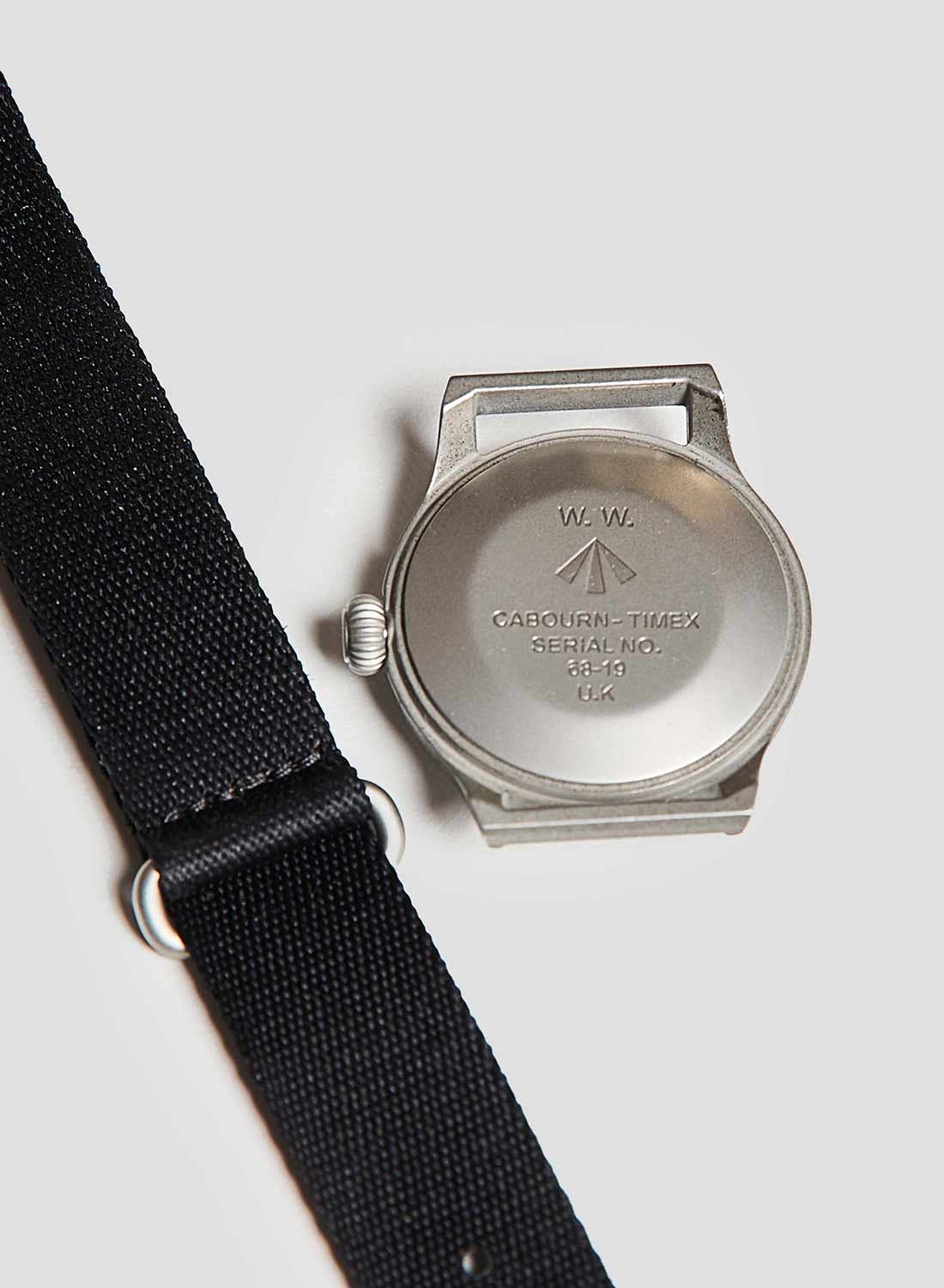 Timex x Nigel Cabourn Naval Officers Watch in Black Navy